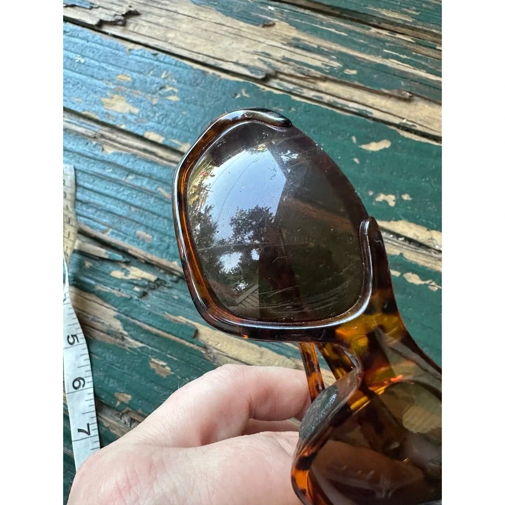Smith Tortoise Shell Wrap Sunglasses Made in France Brown Lens Sport A3426
